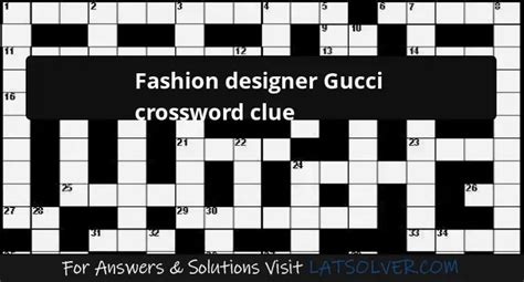 gucci crossword clue